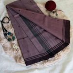 Siazloom-Pure Chanderi Handloom Silk- Dusty Mauve